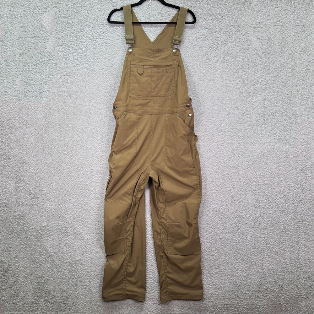 Duluth Overalls Womens L Brown Heirloom Gardening Bib Nylon Ripstop Outdoor